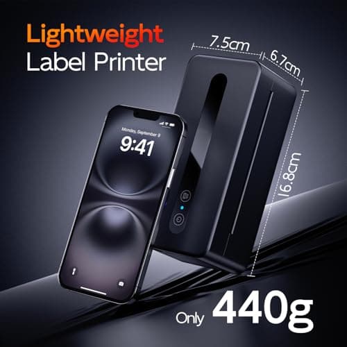 TATTMUSE Bluetooth Thermal Label Printer, 4X6 Shipping Label Printer for Small Business, Thermal Printer Sticker Printer Compatible with Phone, iOS, Android, Windows, Mac, Amazon, Shopify - Thumbnail 3