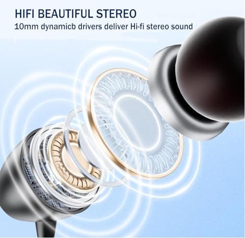 GOTOOLZ Neckband Bluetooth Headphones, Wireless Earbuds with Mic, CVC8.0 Noise Canceling, 35Hrs Playtime, IPX5 Waterproof Magnetic Earphones Around The Neck Headphones for Sports (Black 2026) - Thumbnail 3