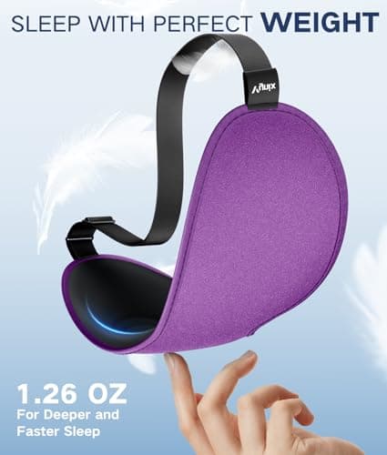 Vynix® Sleep Mask for Women Men - Eye Masks for Side Sleepers, 3D Contoured Night Blindfold 100% Blockout Pressure-Free, Soft Lightweight Breathable Eye Cover Shade Sleeping for Airplane, Travel, Nap - Thumbnail 4
