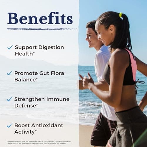 Vitalitown Probiotics 70 Billion CFU, Immune Support Probiotics Supplement, 15 Clinical-Strength Strains, with Vitamin C, Zinc, Elderberry & Echinacea, Digestive Health, 60 Vegan Capsules, Non-GMO - Thumbnail 5