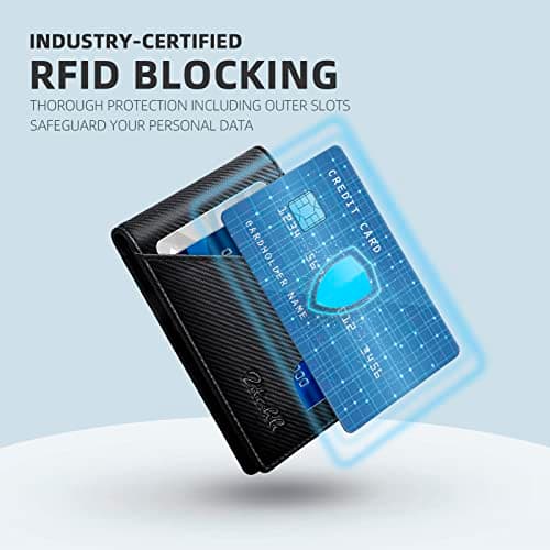 Zitahli Wallet for Men Slim 11 Credit Card Holder RFID Blocking Small Men's Wallet Bifold Minimalist Front Pocket With Mens Gifts Box - Thumbnail 3
