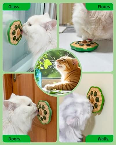 BESNEW Catnip Toys,Lotus Pod Catnip Balls,Extra Cat Energy Ball,Teeth Cleaning Dental Wall Treats,Edible Cat Candy for All Breeds - Thumbnail 6