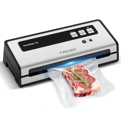 FRESKO Vacuum Sealer Machine with Automatic Bag Detection, 0.2-inch widened heating strip, Compact Food Sealer, Easy to Use, Starter Kit - Image 1