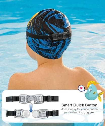 NSSIW Swim Goggles Swimming Kids-Goggles: Anti Fog No Leak with Nose Clip Earplugs for Girls Boys Youth 6-14 3 Pack - Thumbnail 5