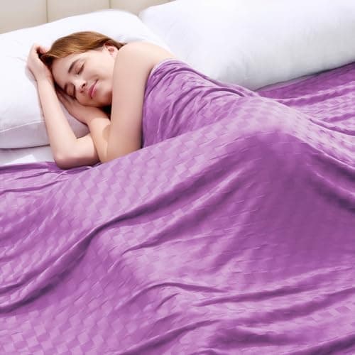 Topcee Cooling Blanket Throw- 50"x60" Summer Cooling Throw Blanket for Hot Sleepers Arc-Chill Q-Max >0.45 Cool Fiber for Night Sweats, Soft Lightweight Sofa Blankets for Kid Adults - Image 1