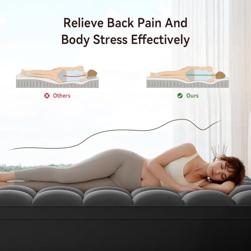 ABENE Mattress Topper Twin for Back Pain Relief, Extra Thick Mattress Pad Pillowtop, Soft Mattress Protector Cover with 8"-21" Deep Pocket, Overfilled Down Alternative Filling (Gray, Twin) - Thumbnail 4