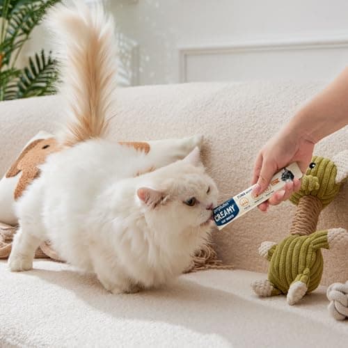 PETPHABET Lickable Cat Treats Squeeze, Creamy Puree Squeezable Wet Kitten Treats, Tuna Recipe 20 Tubes, Paste Snacks for Skin & Coat Health, Digestive Care, High Protein, Grain Free - Thumbnail 5