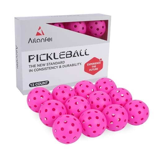 AILANFEI ALANFEI 12-Pack Premium Pickleball Balls -Compliant USAP Approved, 40 Holes Outdoor/Indoor Pickle Balls， Perfectly Balanced, High Bounce True Flight, Pickle Ball for Tournament Play - Image 1