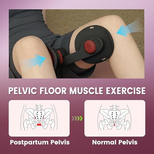 50LB Fixed-Resistance Inner Thigh Exerciser, Balanced Center-of-Gravity Hip & Leg Trainer for Women & Men, Easy-to-Use Lower Body & Pelvic Floor Workout Equipment for Home Gym (Black - Large) - Thumbnail 3