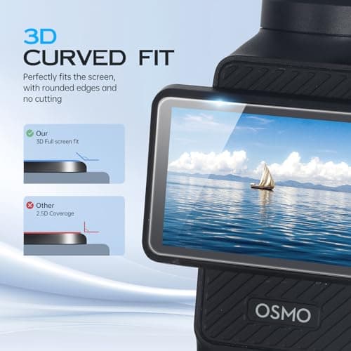 2 Pack Screen Protector for DJI Osmo Pocket 3/Xtra Muse+Lens Protector for Osmo Pocket 3/Xtra Muse Accessories [Auto-Alignment Kit],Anti Reflective HD Tempered Glass for DJI Osmo Pocket 3 Accessories,9H Hardness, Scratch Resistant - Thumbnail 4