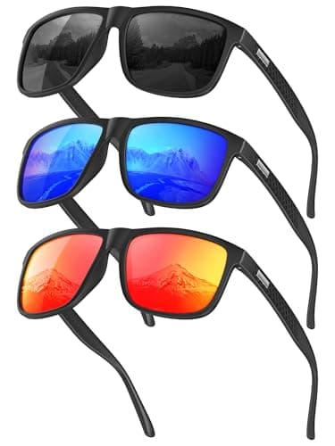 CIFOYA Sunglasses-for-Men Polarized Mens Sunglasses: Retro Sun glasses with UV Protection for Driving Fishing Golf - Image 1