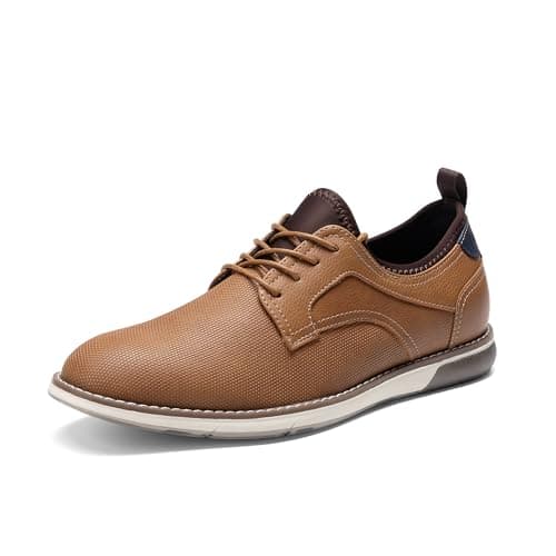 Bruno Marc Men's Casual Dress Shoes Business Formal Oxfords Sneakers,Size 13,Brown,SBOX26014M - Image 1