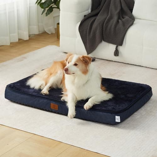 LIORCE Memory Foam XL Dog Bed - 4” Thick Orthopedic Beds for Extra Large Dogs - Waterproof Dog Bed with Removable Washable Cover & Wrap-Around Zipper - Ultimate Comfort and Easy Maintenance - Thumbnail 6