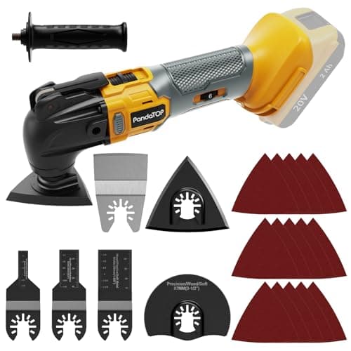 Oscillating Multi Tool for De-Walt 20v Max Battery, Brushless, 6 Variable Speed, Cordless Oscillating Tool, Multiusos, 22 Pcs Multi Tool Kit Cutting, Sanding, Scraping (Battery Not Included) - Image 1