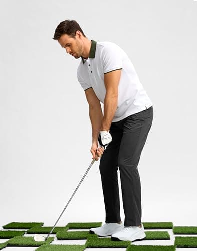 G Gradual Mens Golf Pants Stretch Dress Casual Pants 30"/32"/34" Lightweight Work Travel Slacks for Men with 4 Pockets(Black,L32.W32) - Thumbnail 3