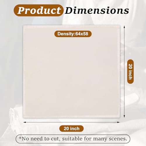 16PCS Reusable Cheese Cloths, Organic Cotton Cheese Cloths 20x20 inches, Suitable For Filtering, With Edges, Cheese-Making, Juicing, Baking and Turkey Cooking. - Thumbnail 2