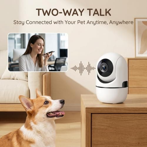 Indoor Camera, home security indoor,Pet/Dog/Baby Security Camera with Phone App, 360°Pan-Tilt, 5G/2.4G Dual-Band Wi-Fi 6, Auto-Tracking, Person/Pet/Baby Crying Detection, Privacy Mode, Two-Way Audio - Thumbnail 3