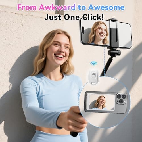 Nenong Vlog Selfie Monitor Screen Pro, Built-in Speaker and 360° Smart Face Tracking Tripod, 4.8" Rear Camera Display 4K 60fps, Portable Vlog Tool for Creators - Thumbnail 6