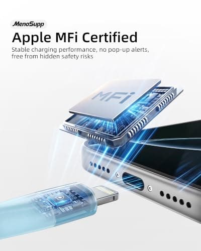 iPhone Charger 3Pack 10 FT Apple MFi Certified Lightning Cable Fast Charging iPhone Charger Cord Compatible with iPhone 14 13 12 11 Pro Max XR XS X 8 7 6 Plus SE iPad and More - Thumbnail 4