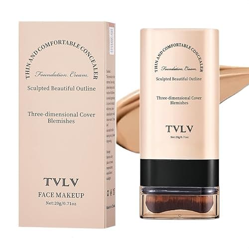 Face And Body Moisturizing Concealer Foundation,Flawlessly Covers Dark Circles, Wrinkles, Fine Lines. Features A Built-in Soft,Dense Brush Head.Medium-Dark And Natural Shades, 0.17 Oz (05#HONEY) - Image 1