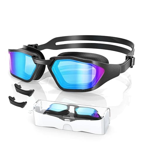 Greatever Sleek Swim Goggles Unisex-Adult, UV400 Protection Swimming Goggles, HD Wide View Goggles, Anti Fog No Leakage - Image 1