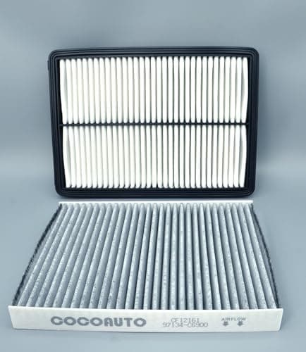 COCOAUTO Cabin & Engine Air Filter Kit for Kia Sorento (2016-2020) 2.0L 2.4L 3.3L, Replace OE 97134C6900 28113A9100 - Thumbnail 6