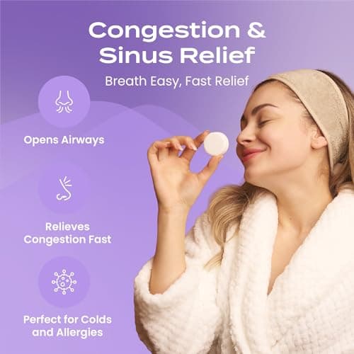 Body Restore Shower Steamers Aromatherapy 15 Pack – Fathers Day Gift for Dad, Luxury Spa Gifts for Men, Relaxation Stress Relief Self Care – Premium Lavender Essential Oil Tablets - Thumbnail 3