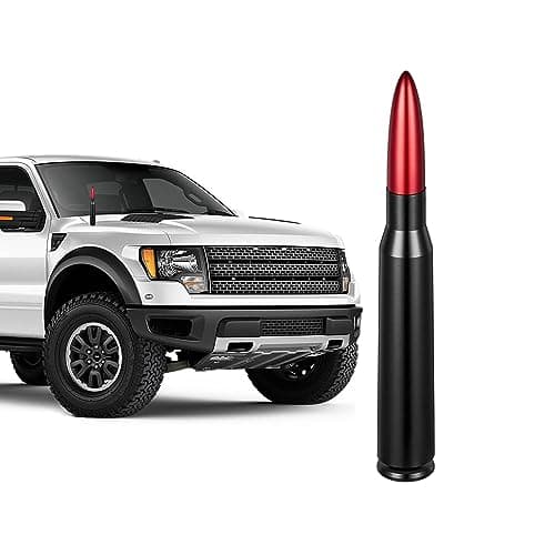 Z-oneMart 5.4" Truck Bullet Antenna with Ford F150 F250 F350 - Image 1