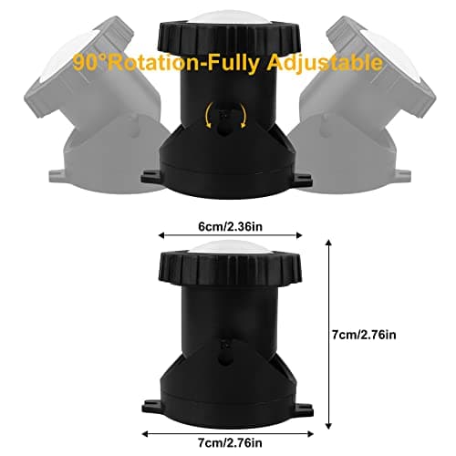 CREPOW RGB Pond Lights with Timer, LED Underwater Submersible Fountain Light, 98ft Remote Control IP68 Waterproof Colorful Landscape Spotlights for Fish Aquarium Tank Garden Yard Pool (Set of 4) - Thumbnail 6
