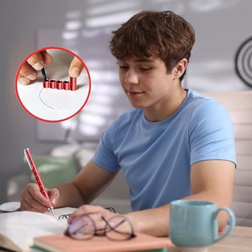 Fidget Pen Office Desk Accessories - Birthday Gifts for Men Women Teen College Guys Him Her, White Elephant Gift for Adults, Anxiety Relief Items Toys for Office Worker Teacher Cool Stuff Gadgets - Thumbnail 3
