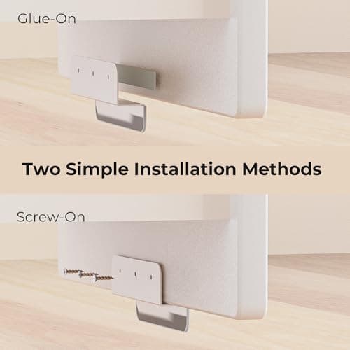 Adzyz Under Cabinet Foot Pull with Adhesive and Screws,Hands Free Garbage Drawer Toe Foot Pull Opener Suitable for Kitchen Trash Cabinet Drawer (White) - Thumbnail 6