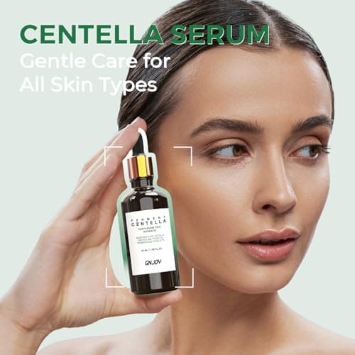 GNJOY Centella Serum, Face Hydrating Fermented Centella Asiatica Serum, Soothing, Barrier Repair, Firming, Revitalize Glowing Centella Ampoule Facial Moisturizer with Ceramide NP, for All Skin (50ml) - Thumbnail 4