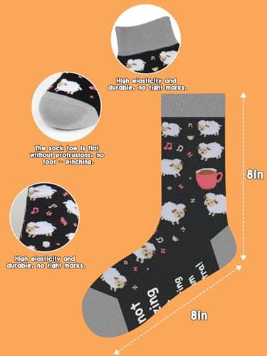 Biswitif Dad Gifts Funny Sleeping Socks, Birthday Fathers Day Christmas for Men Him - Cool Novelty Stocking Stuffers with I'm Not Snoozing Saying - Thumbnail 6