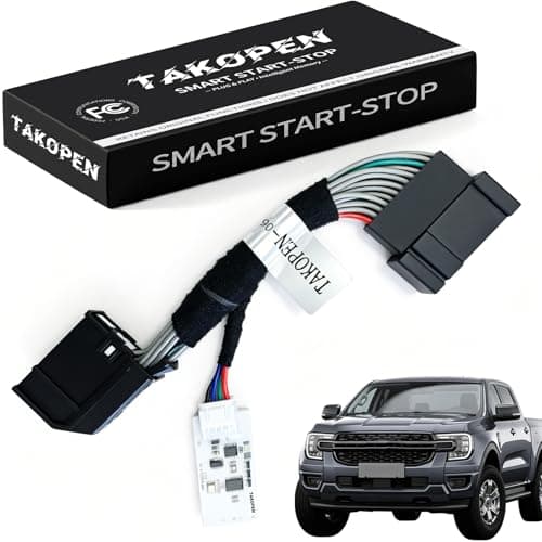 TAKOPEN Auto Start Stop Eliminator for 2024-2025 2026 Ford Ranger Engine FCC Compliant Start Stop Disable Device for US and Canada Models, Smart Memory Bypass Module - Image 1