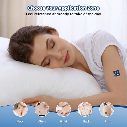 Kaeruw Sleep Patches for Adults with Magnesium and Sour Cherry Extract - Plant-Based Formula - Easy to Use for Men and Women - 1 Box 60 Count-SP01 - Thumbnail 4