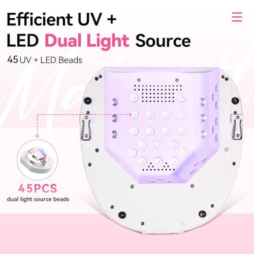 Makartt Professional LED Nail Lamp with Handle 30W Rechargeable Nail Dryer - Thumbnail 5