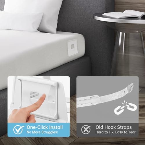 Upgrade Bed Sheet Holders for Corners: 4Pcs Fitted Lock Sheet Holders Keep Sheets Firm & Tight, Heavy Duty Bed Sheet Clips, with Clip Easy to Install for All Mattress Sizes - No More Loose Sheets - Thumbnail 6