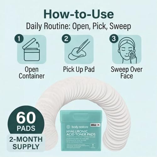 Body Restore Niacinamide Cooling Jelly Toner Pads – Mothers Day Gifts for Mom, Korean Skin Care, Face Wipe with Hyaluronic Acid, Birthday Gifts for Women – Cooling Jelly - Thumbnail 5