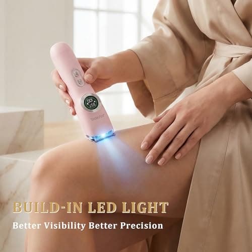 Bikini Trimmer for Women, JIUWIIL 2 in 1 Electric Razors for Women, IPX7 Waterproof Dual Head Electric Shaver,Wet & Dry Use Body Hair Trimmer, Facial Hair Remover for Bikini Underarm Leg Arm (Pink) - Thumbnail 5