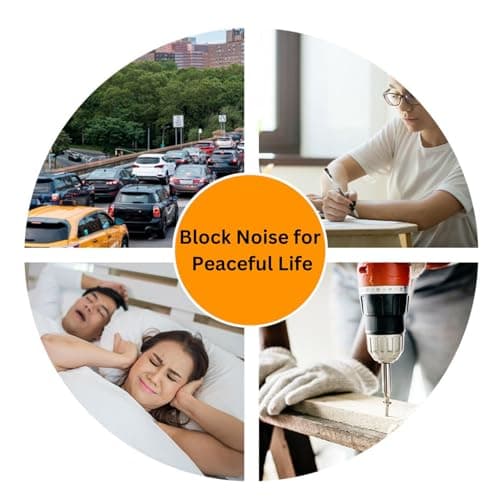 Quality Foam Ear Plugs 10 Pair - 32dB Soft Foam Earplugs for Sleeping Noise Cancelling Disposable - Individually Wrapped High Decibel Ear Plugs for Noise Reduction Construction Work Shooting Music - Thumbnail 6
