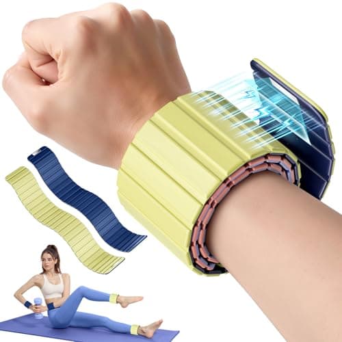 Lxlivn Wrist Weights, Ankle Weights for Women, 2 Pack (1.1LB Each)–Stackable Magnetic, Silicone (Waterproof), Non-Slip, Easy Wear, Adjustable (Men & Women), Ideal for Jogging/Yoga & More - Image 1