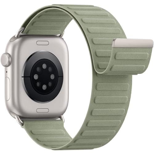 Magnetic Sport Bands Patented Compatible with Apple Watch Band 49mm 46mm 45mm 40mm 44mm 38mm 41mm 42mm for Men Women, Nylon Strap Replacement for iWatch Ultra/3/2/1 Series 11 10 9 8 7 6 5 4 3 2 1 SE