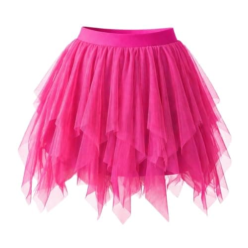 Avidlove Women's Tutu Skirt 50s Vintage Ballet Bubble Dance Skirts for Cosplay Party Rose Red XX-Large - Image 1