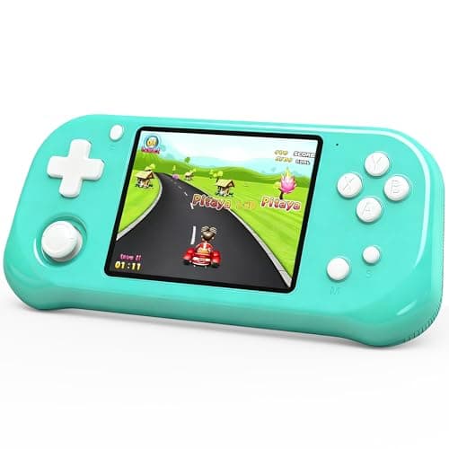 Beijue Handheld Game for Kids with 3.5'' IPS Screen 139 Preloaded 32 Bit Electronic Video Games, Portable Rechargeable Gaming Player Toy for Boys Girls Seniors Gift (Parrot Green) - Image 1