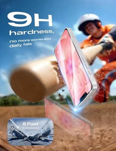 MAGIC JOHN 2PACK 3rd Gen for iPhone 17e/16e Screen Protector, One-Pull Easy Install, HD Clear, Smooth Touch, Auto-Align Screen, 9H Glass - Thumbnail 2