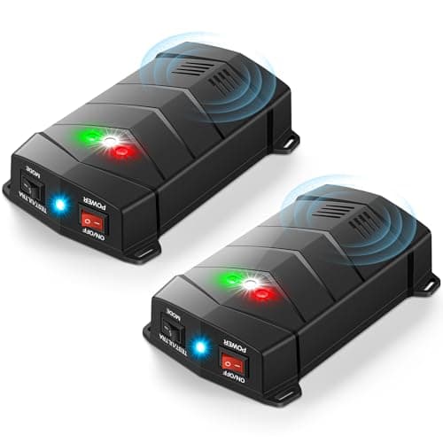 Rodent Repellent for Car Engines, Ultrasonic Repeller Pest Mouse Bat Squirrel Repellent, Keep Away from Vehicle, Rooms, Indoors, Outdoors (2-Pack) - Image 1