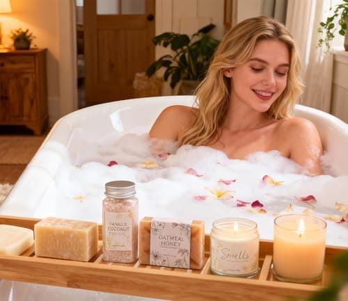 Cozy Self Care Gifts for Women, Spa Care Package Relaxation Thinking of You Gifts for Women, Unique Birthday Get Well Gift Baskets for Her Mom Best Friends Girls - Thumbnail 4