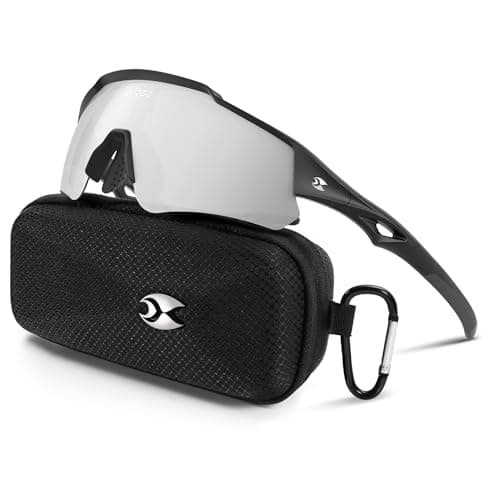 suoso Sports Cycling Sunglasses for Men: Lightweight UV Protection Polarized Sun Glasses for Youth Baseball Softball Running