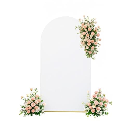 6FT White Arch Backdrop Cover Arch Covers Stretchy Backdrop - Thumbnail 5
