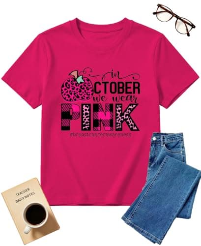 Verlianox Breast Cancer Awareness Shirt Breast Cancer Gifts Woman Breast Cancer Shirt Cancer Tee for Women Pink - Image 1